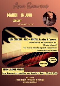 concert acoustique 16 juin